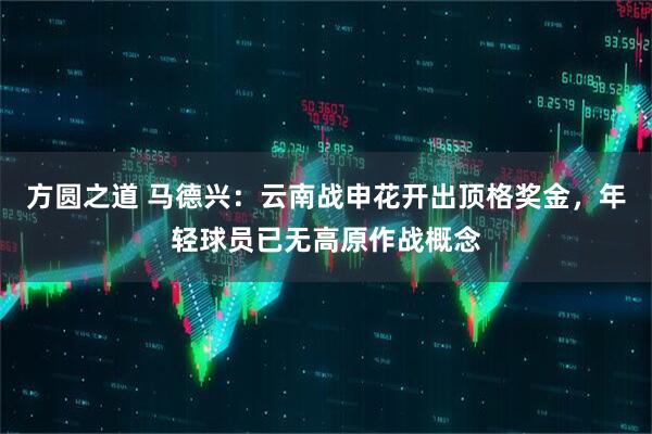 方圆之道 马德兴：云南战申花开出顶格奖金，年轻球员已无高原作战概念